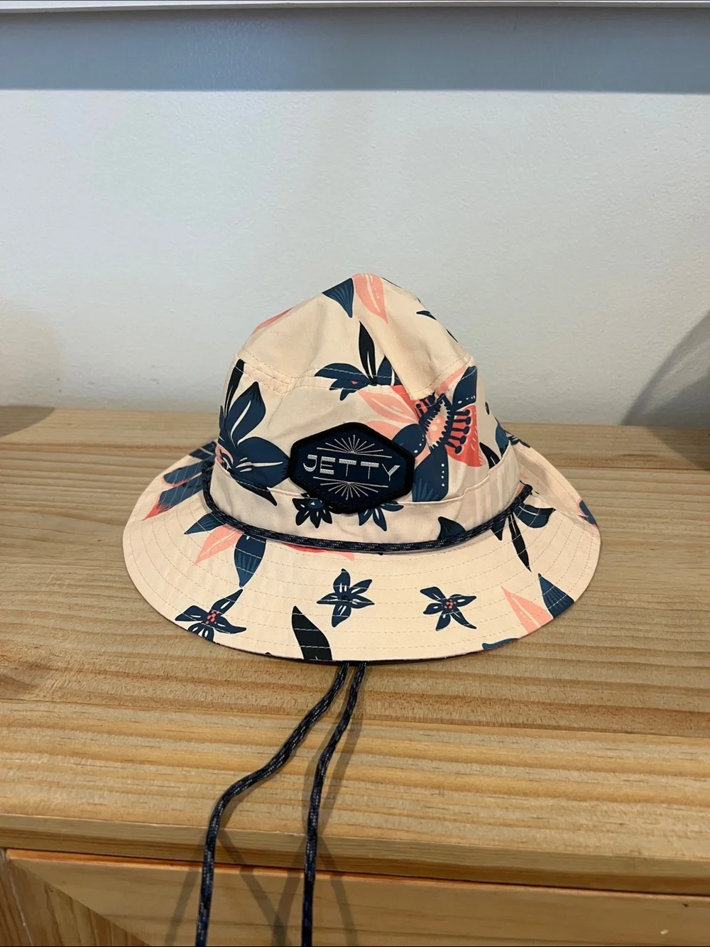 Jetty Kids Floral Bucket Hat in Pink & Navy